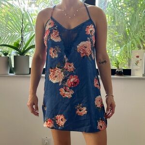 Floral cami slip sleep dress